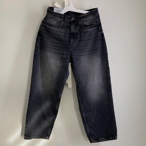 H&M Men's Black Washed Baggy Jeans - Like New